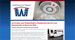 Desktop Screenshot of elektrotechnik-wassen.com