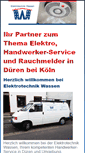 Mobile Screenshot of elektrotechnik-wassen.com